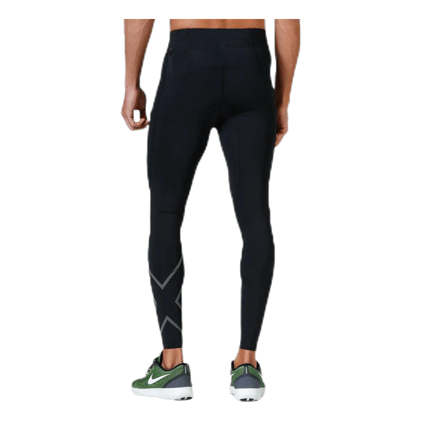 2XU MCS Run Compression Tights, Herren, Laufhose, black/black reflective