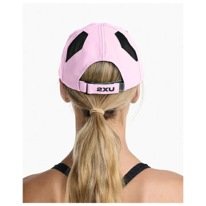 2XU Run Cap, Unisex, pastel pink/white