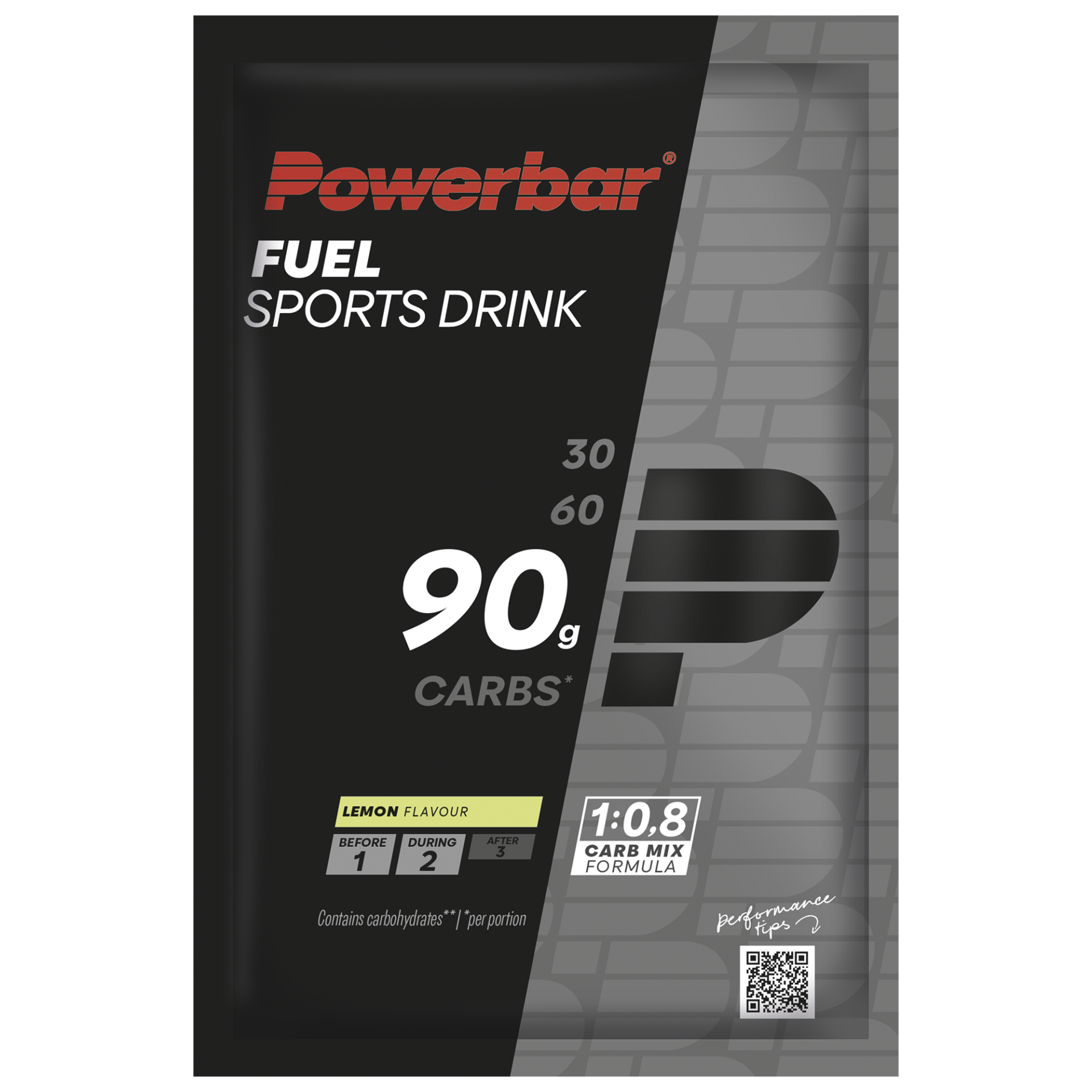 Powerbar Black Line Fuel Drink 90 Lemon Powder, 94g