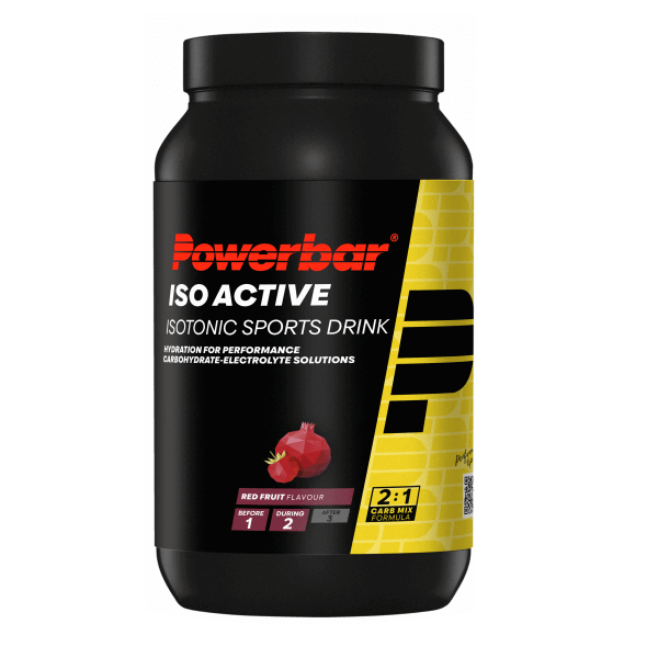 PowerBar Isoactive Red Fruit 1320 g Isotonisch 5 Elektrolyte Pulver Pulver, 1 er Dose à 1 St., 1320 g, Kohlenhydrate / Glukose- und Fruktose-Quellen 2:1