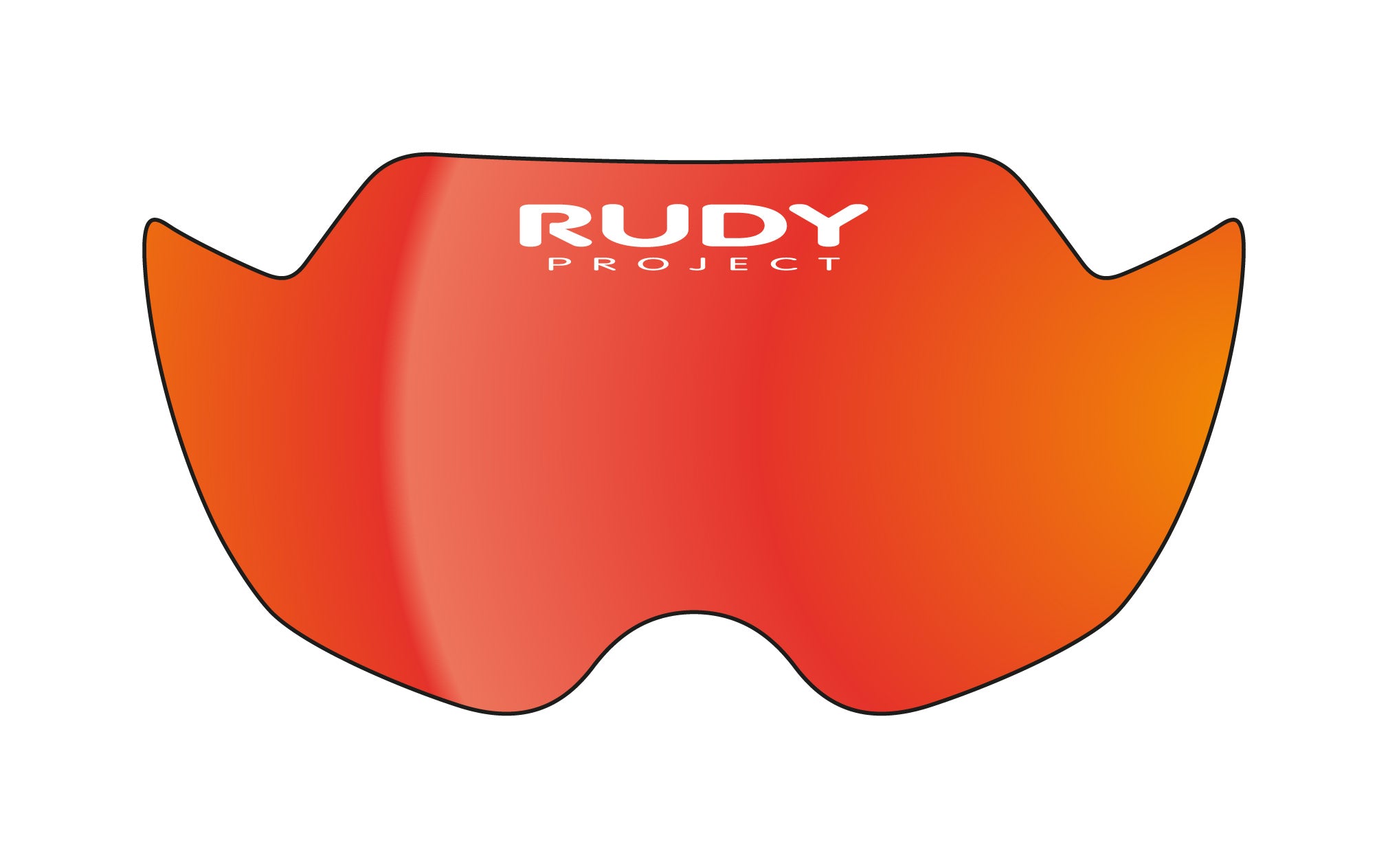 Rudy Project The Wing Removable Opt. Shield, Multilaser Orange, Fahrradhelmvisier, orange