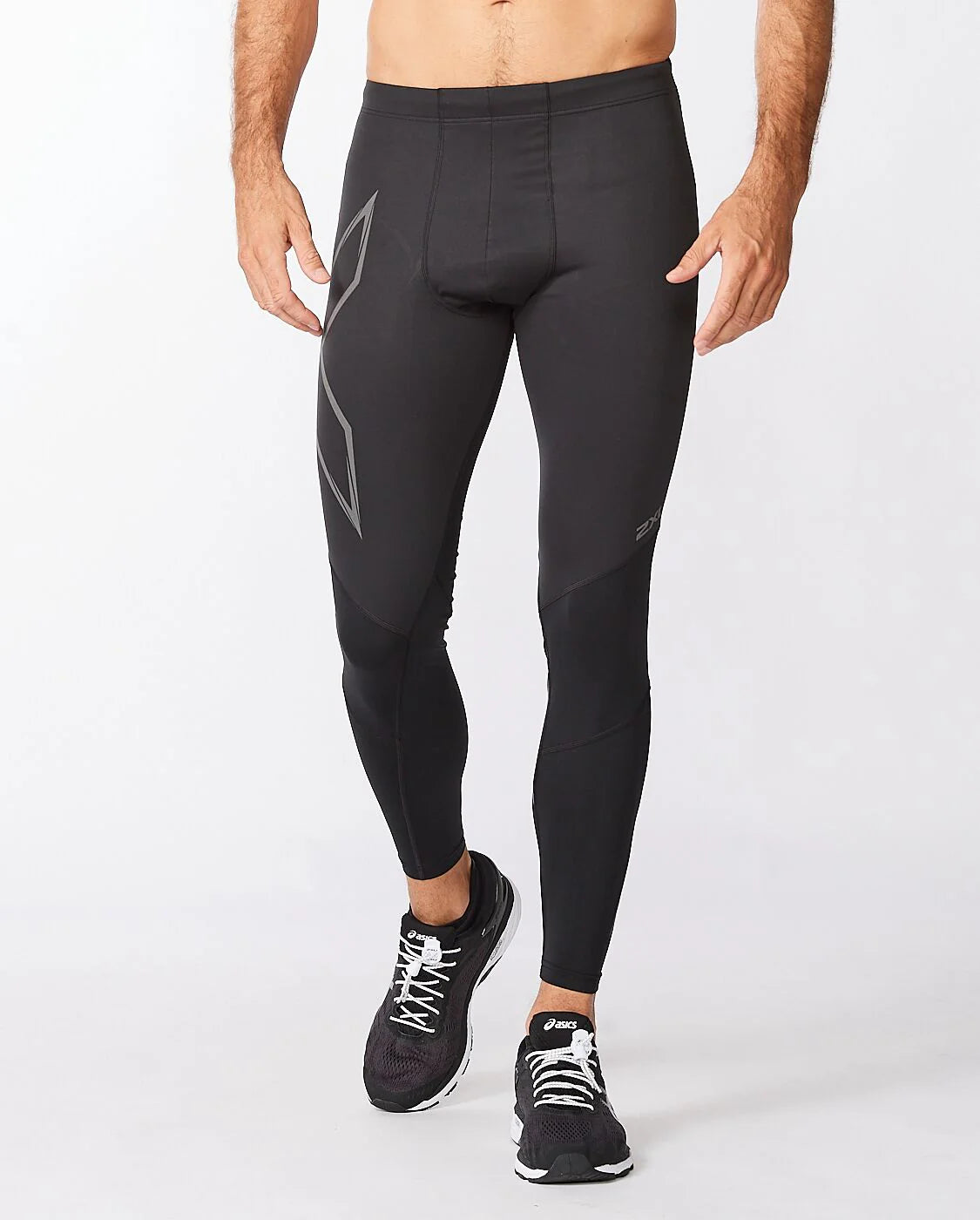 2XU Ignition Shield Compression Tights, Herren,Black/Black Reflective