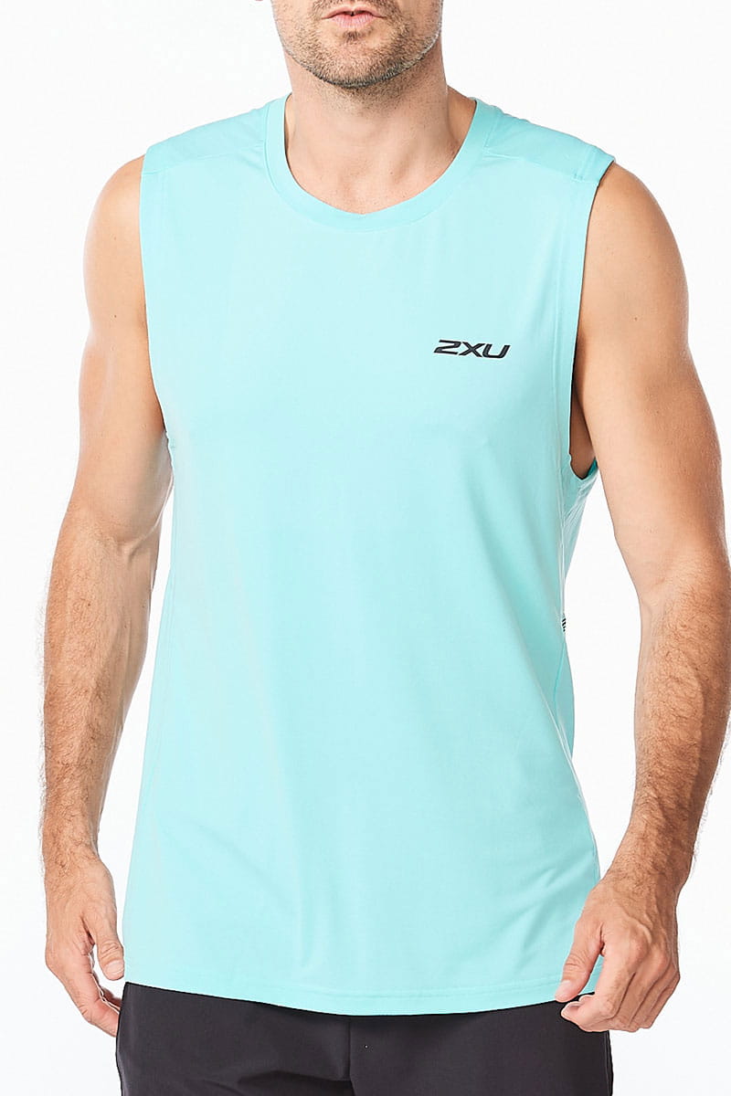 2XU Motion Tank, Herren, Arctic/Black