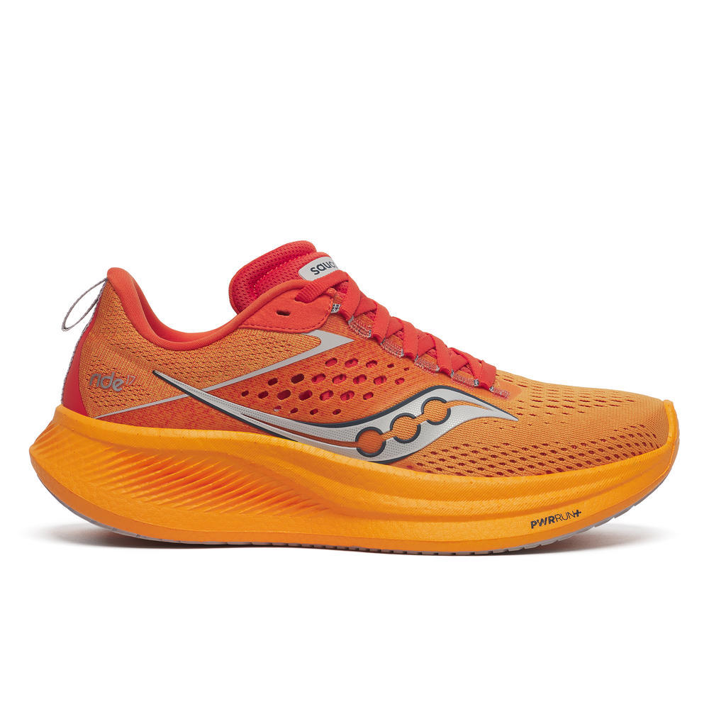 Saucony Ride 17, Damen, Laufschuhe, Peel/Pepper