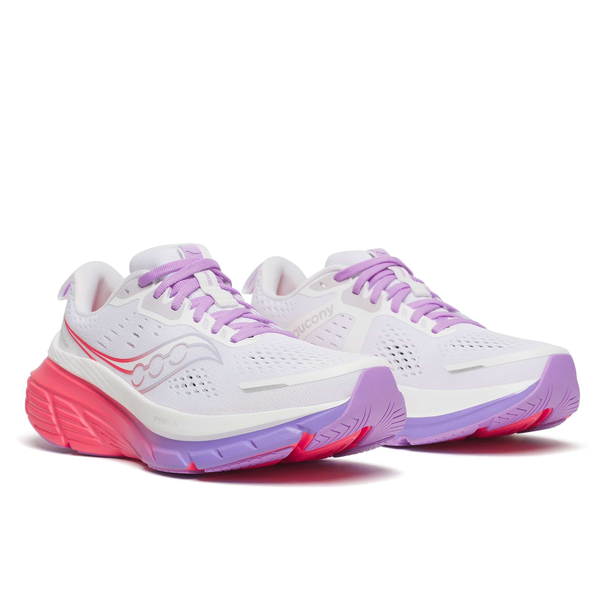 Saucony Guide 18, Laufschuhe, Damen, White/Crocus