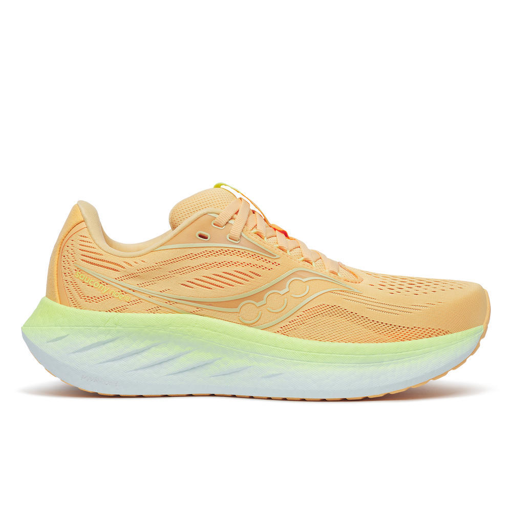 Saucony Ride 18, Damen, PEACH/SUNNY