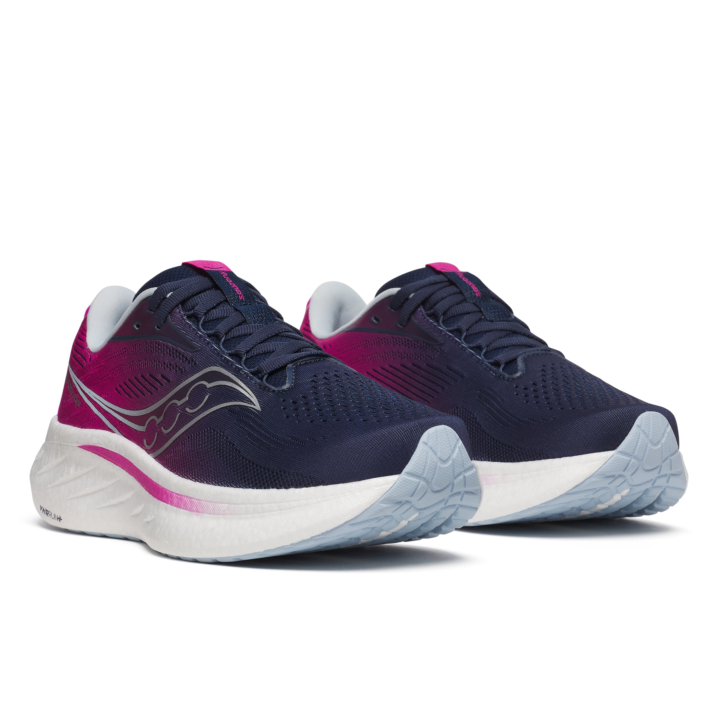 Saucony Ride 18, Damen, NAVY/ FUCHSIA