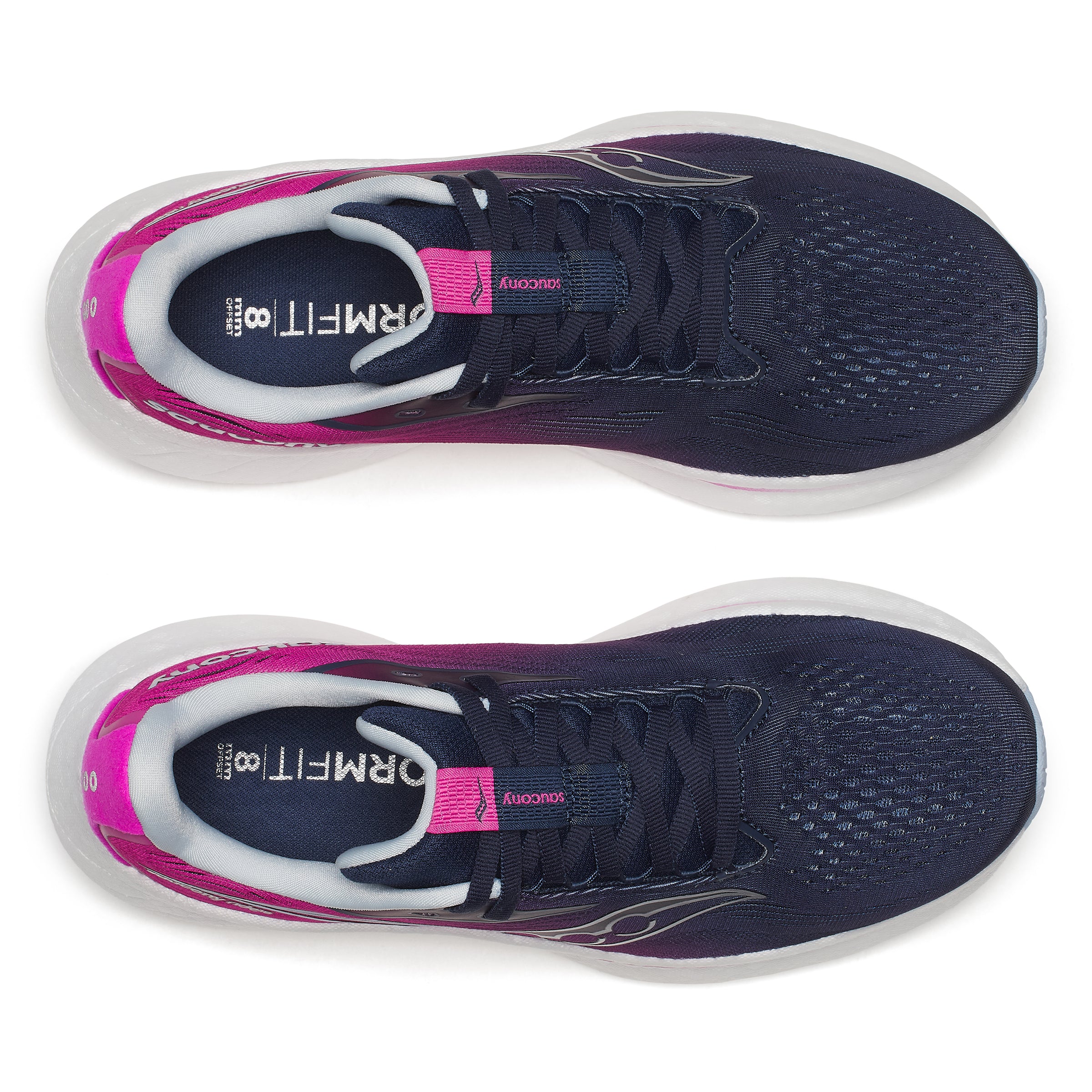 Saucony Ride 18, Damen, NAVY/ FUCHSIA