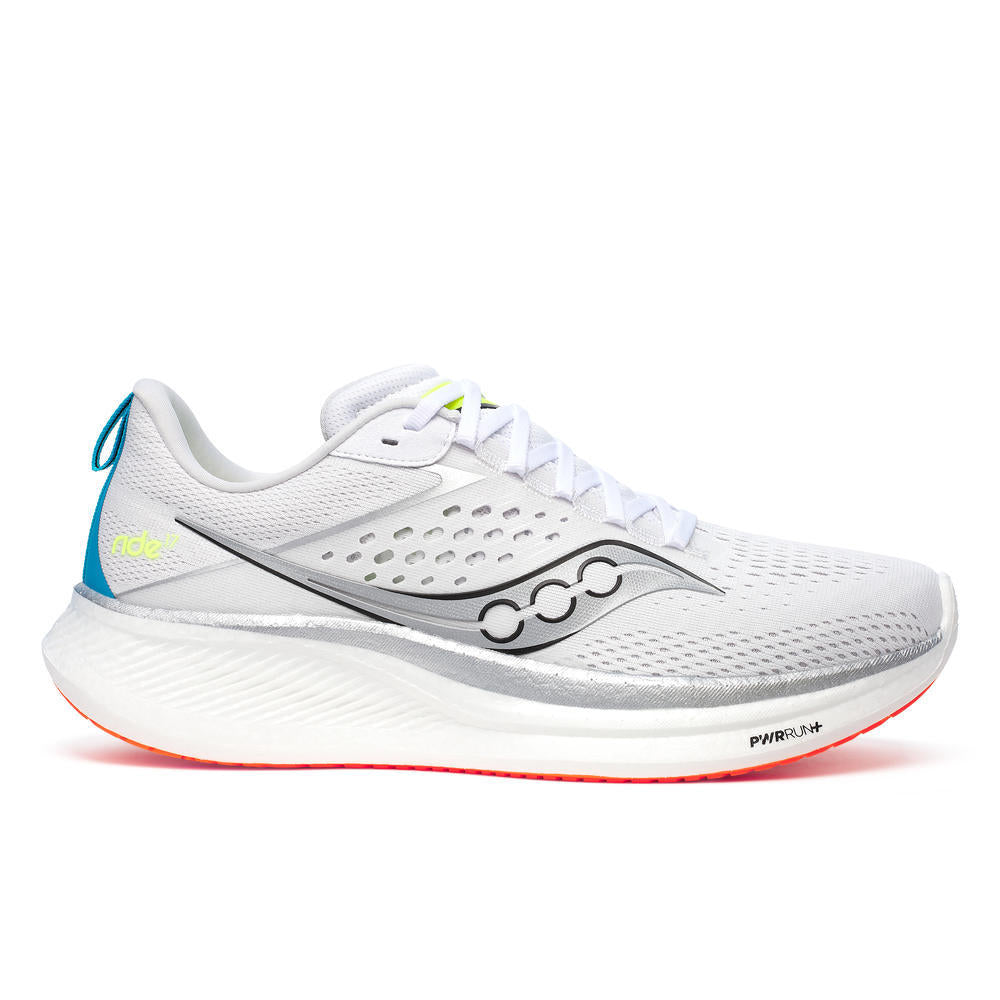 Saucony Ride 17, Laufschuh, Herren, White/Vizi