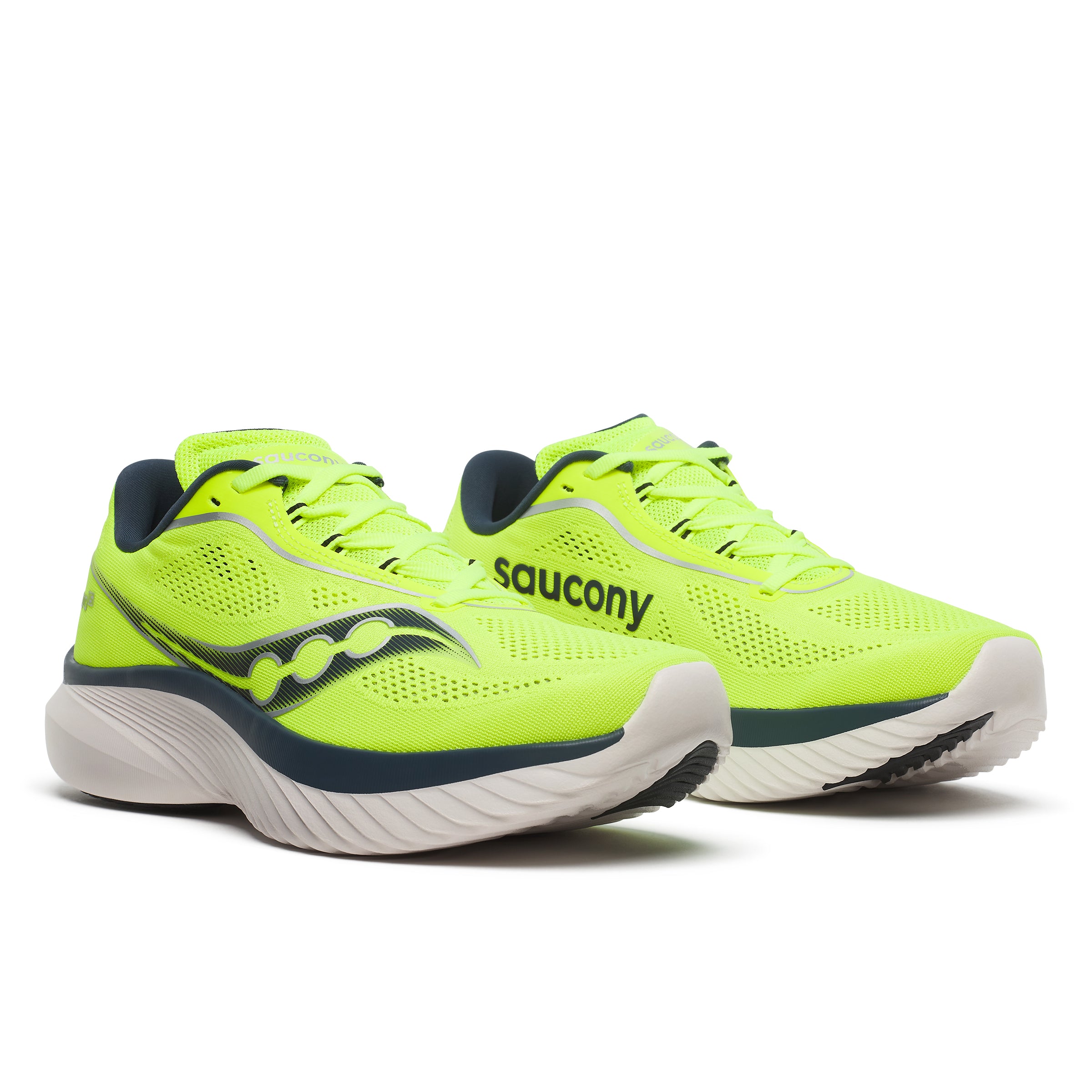 Saucony Kinvara 15, Laufschuhe, Herren, Citron/Navy