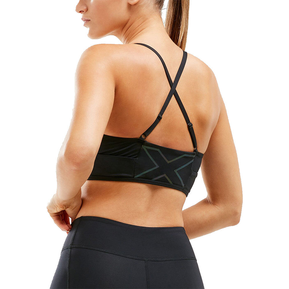 2XU Perform Crop Top, Damen, Black/Oil Slick