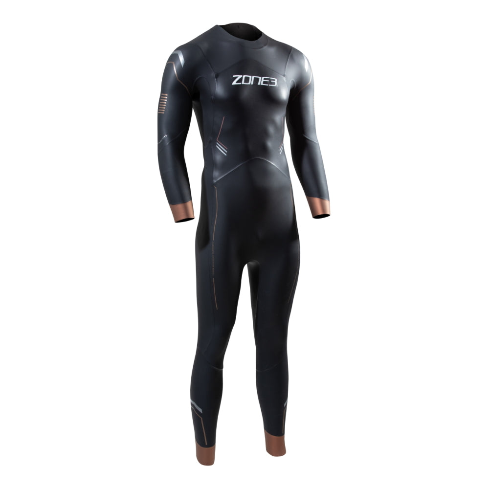 ZONE3 Men's Thermal Agile Wetsuit, Herren, Neoprenanzug, black/gold