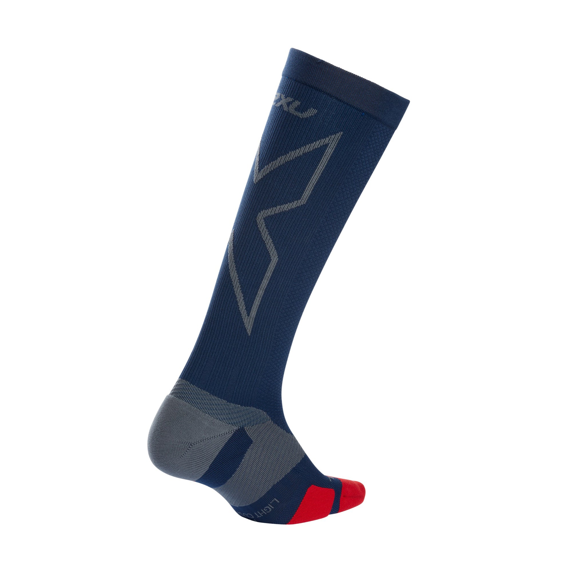 2XU VECTR L.Cush Full Length Socks, Rot/Titan