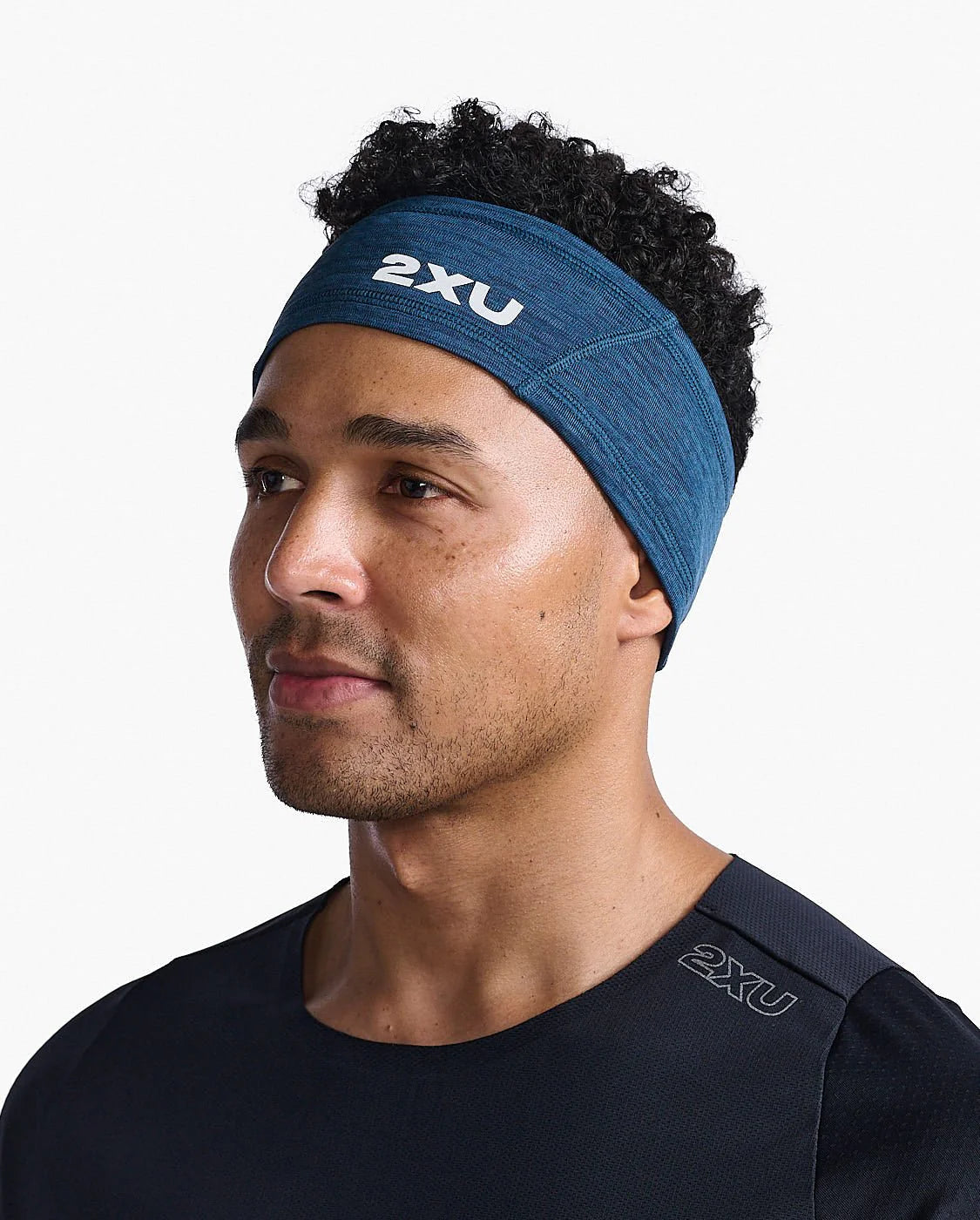 2XU Ignition Headband, Stirnband, unisex, dunkelblau/Mondlicht/reflektierend
