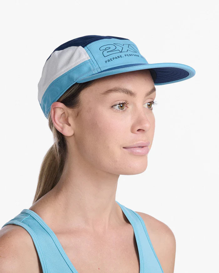 2XU Light Speed Cap, Unisex, Moonlight/Bluejay