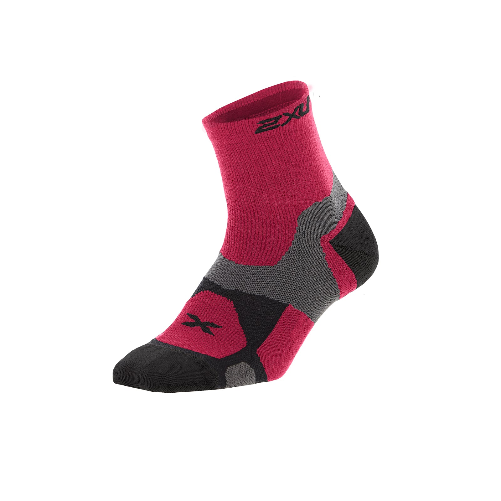 2XU Winter Long Range Vectr Socks, Damen, pink/schwarz