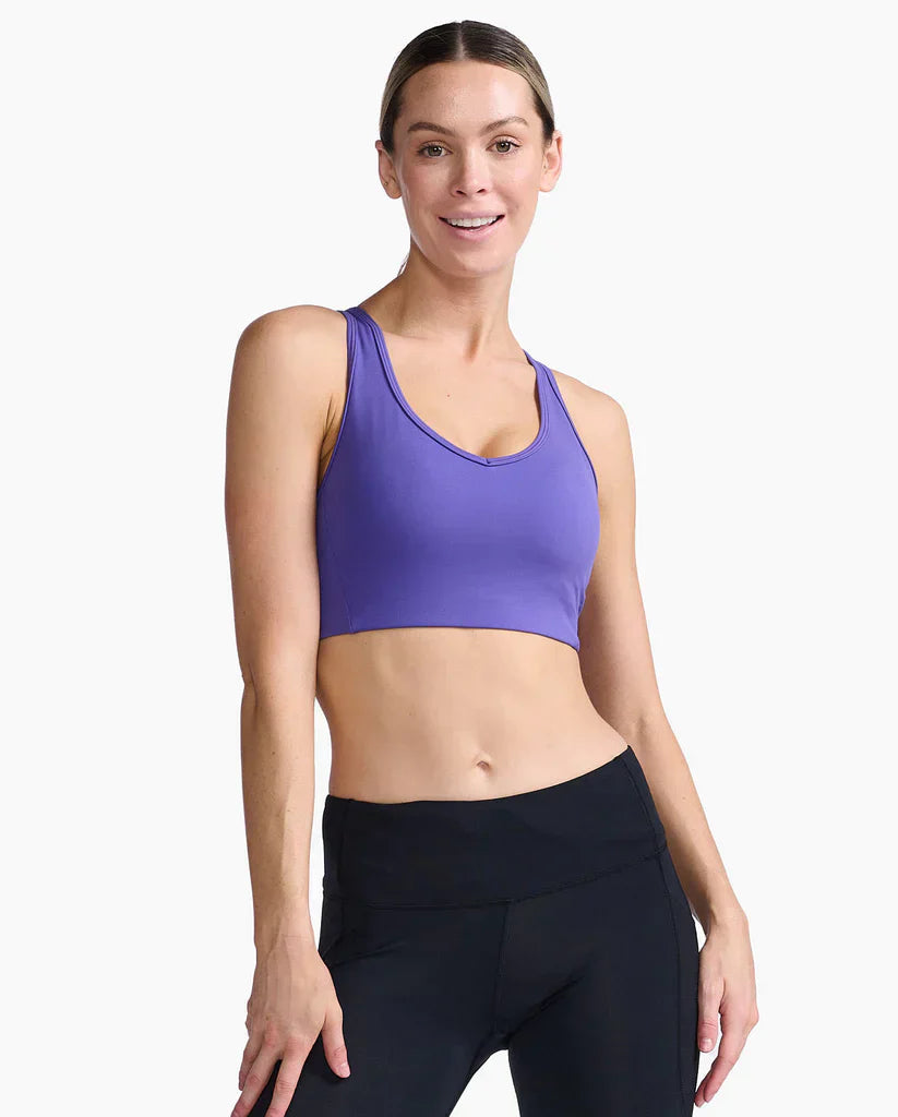 2XU Motion Racerback Bra, Damen, Liberty/Lavendel