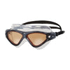 Zoggs Tri Vision Mask, Schwimmbrille, Grey/Black/Tinted Copper Lens