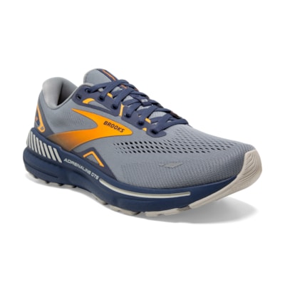 Brooks Adrenaline GTS 23, Herren, Grey/Crown Blue/Orange