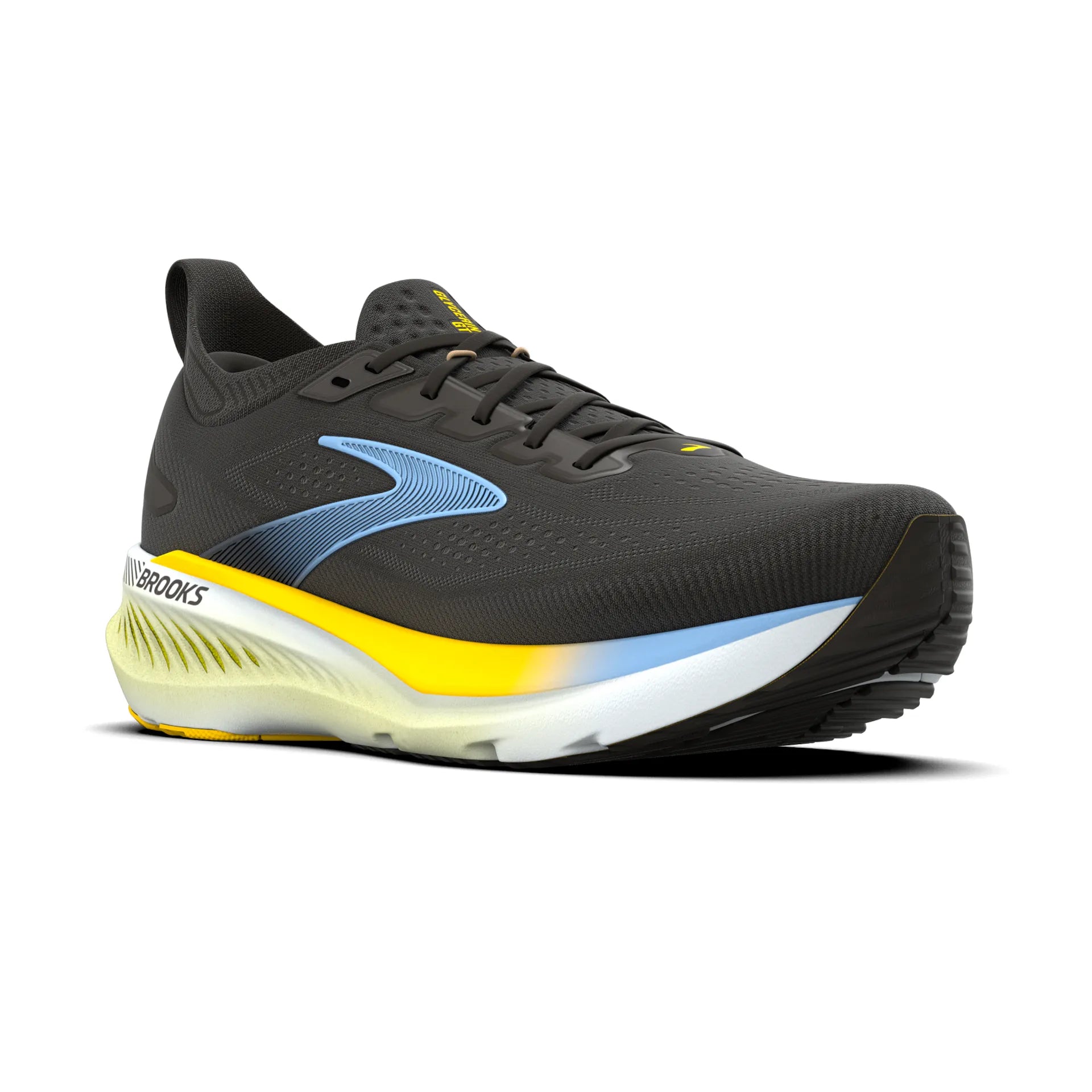 Brooks Glycerin GTS 23, Laufschuh, Herren, Black/Cyber Yellow/Nightlife