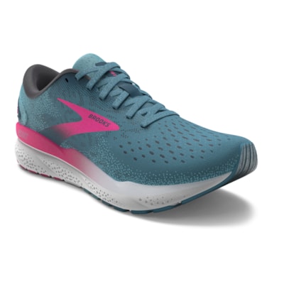 Brooks Ghost 16, Laufschuh, Damen, Blue/Pink/Moroccan Blue