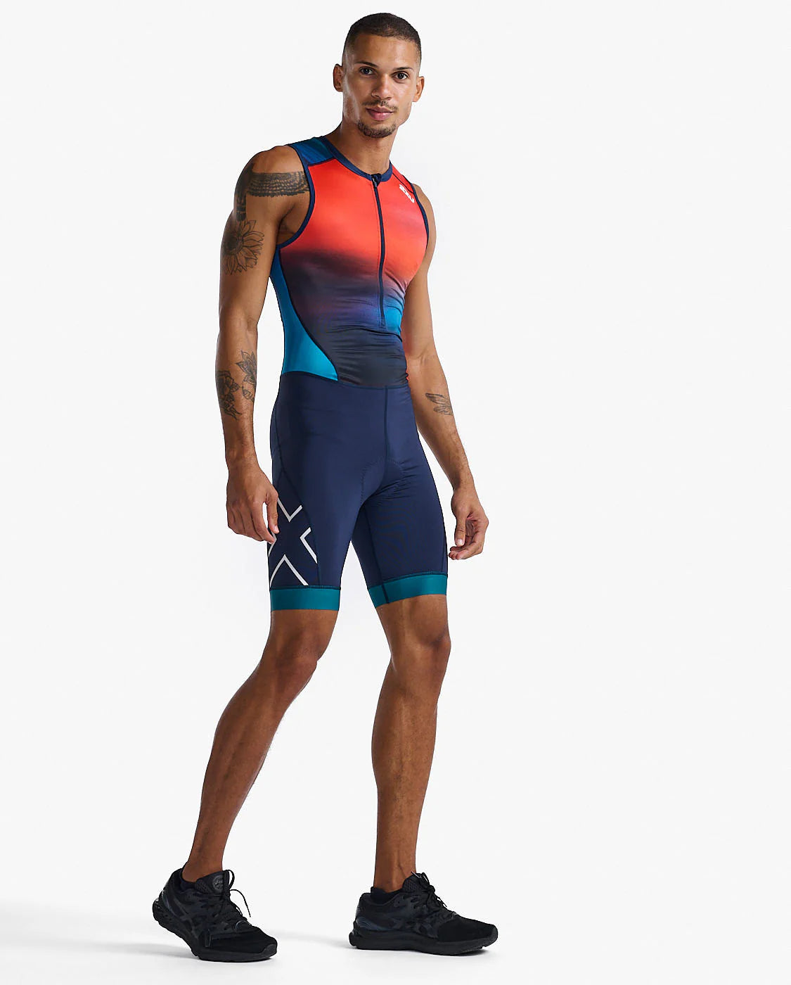 2XU Core Trisuit, Herren, poppy/midnight