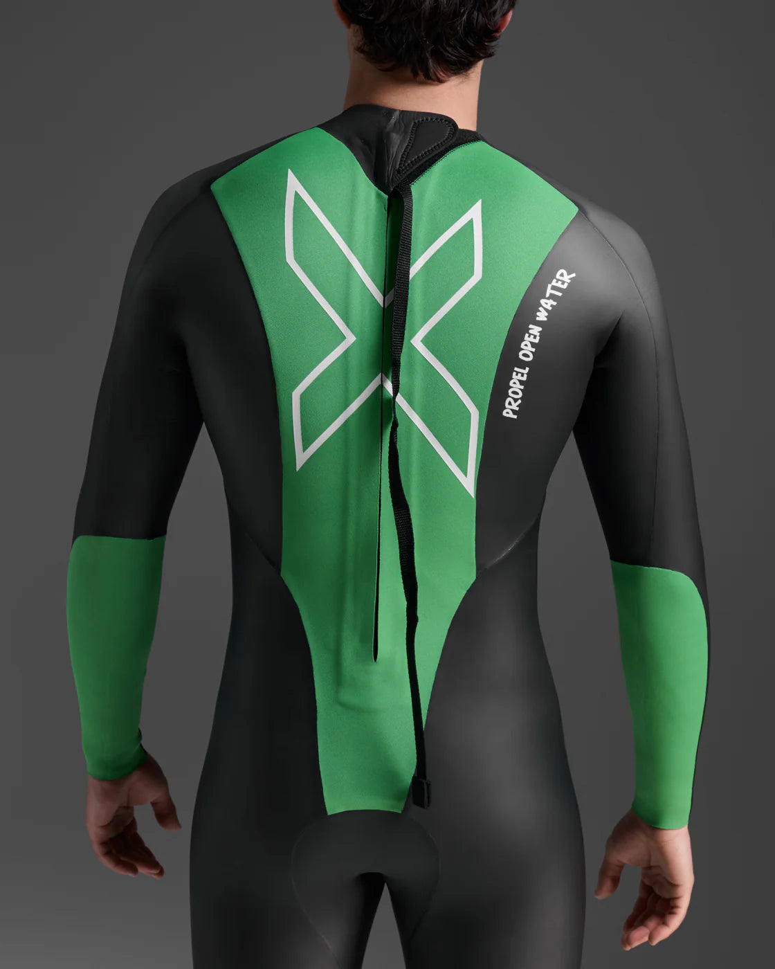2XU Propel: Openwater, Neoprenanzug, Herren, Black/Bright Green