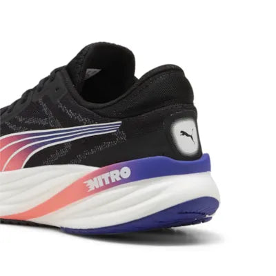 Puma Magnify NITRO 2, Laufschuhe, Herren, PUMA Black-Lapis Lazuli-Sunset Glow