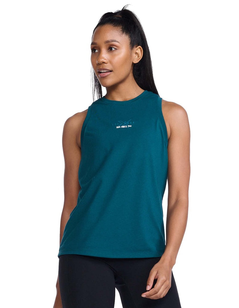 2XU Form Tank, Damen, Deep Jade/Jade