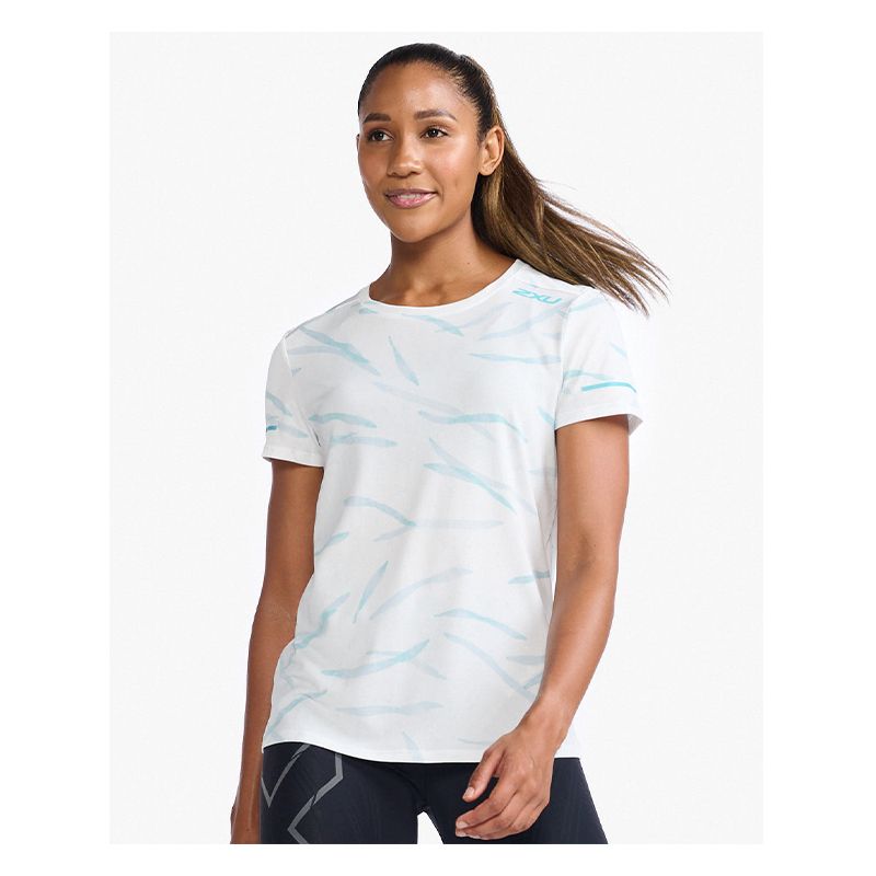 2XU Light Speed Tee, T-Shirt, Damen, Soft Focus/Porcelain Reflective