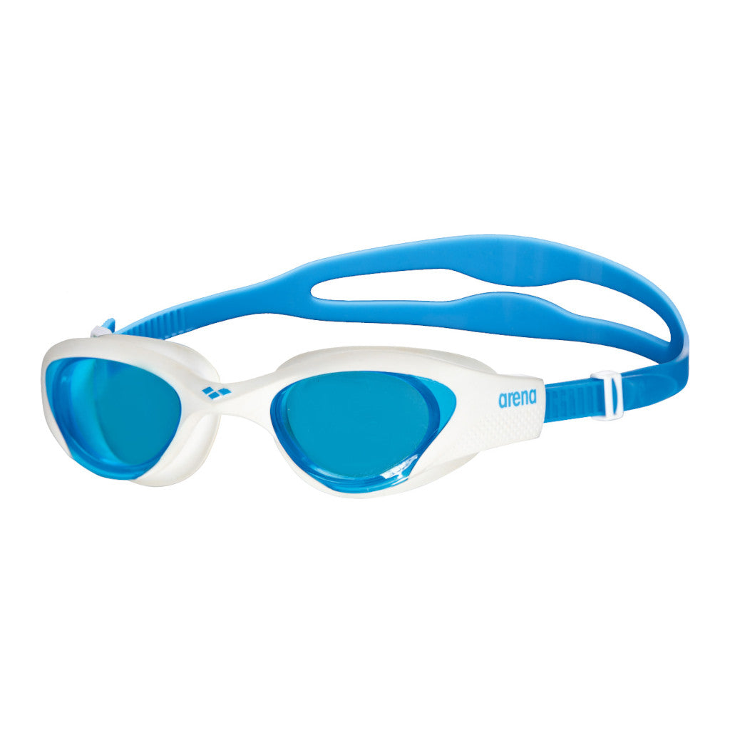 Arena swimming goggles The One, light blue-white-blue, white/blue 