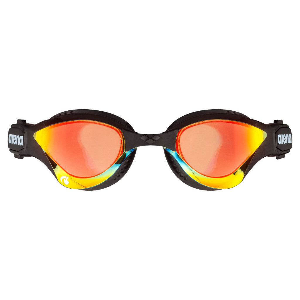 Arena swimming goggles Cobra Tri Swipe Mirror, yellow copper-black, yellow/black