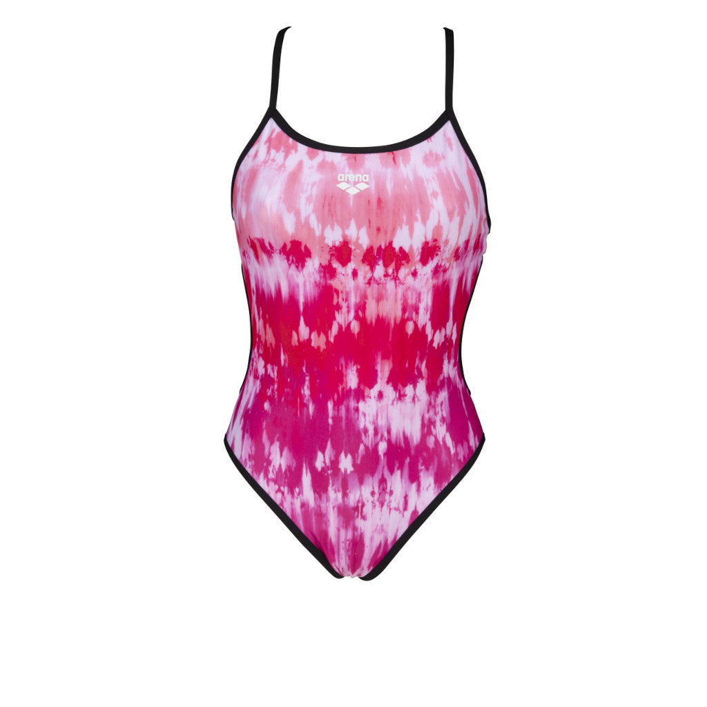 Arena swimsuit Tiedye Stripes, reversible, women, freak rose-reflexion multi, multicolored 