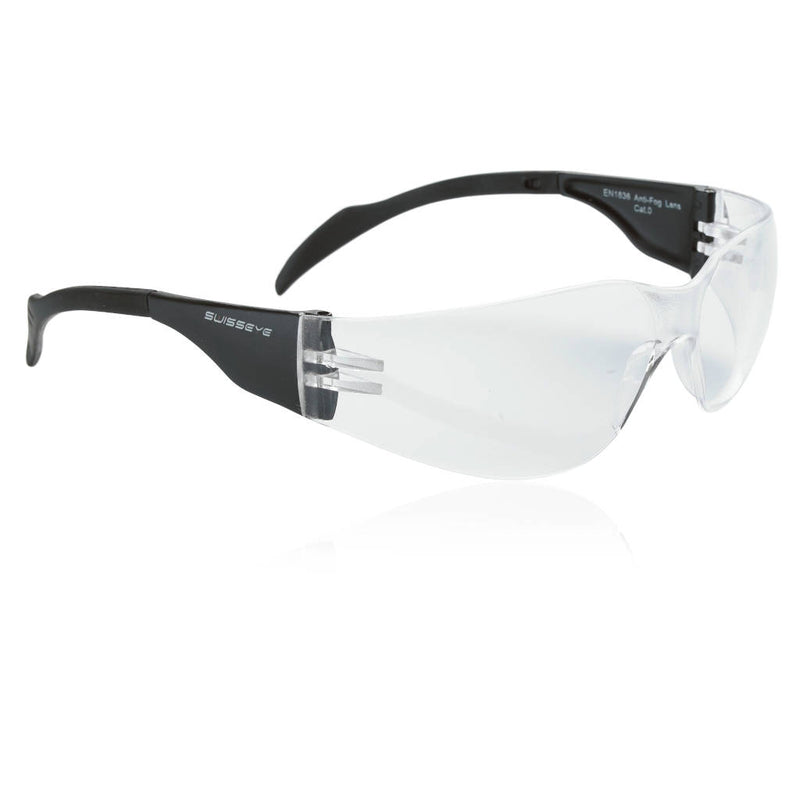 Swisseye Outbreak, black, clear lenses, sports glasses, cycling glasses