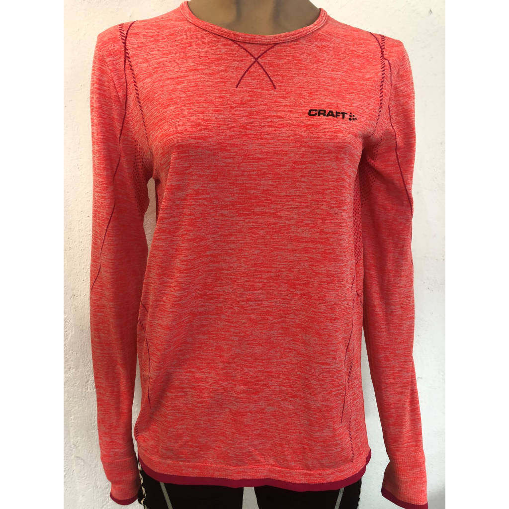 Craft Be Active Comfort, running shirt, functional shirt, women, coral red, size XL