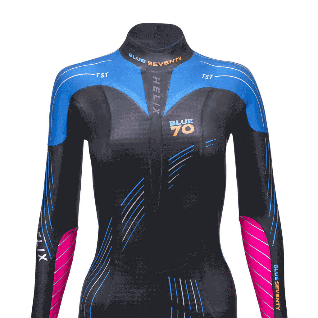 Tester Blueseventy Helix Fullsuit, wetsuit, black/blue/pink, women, 2023