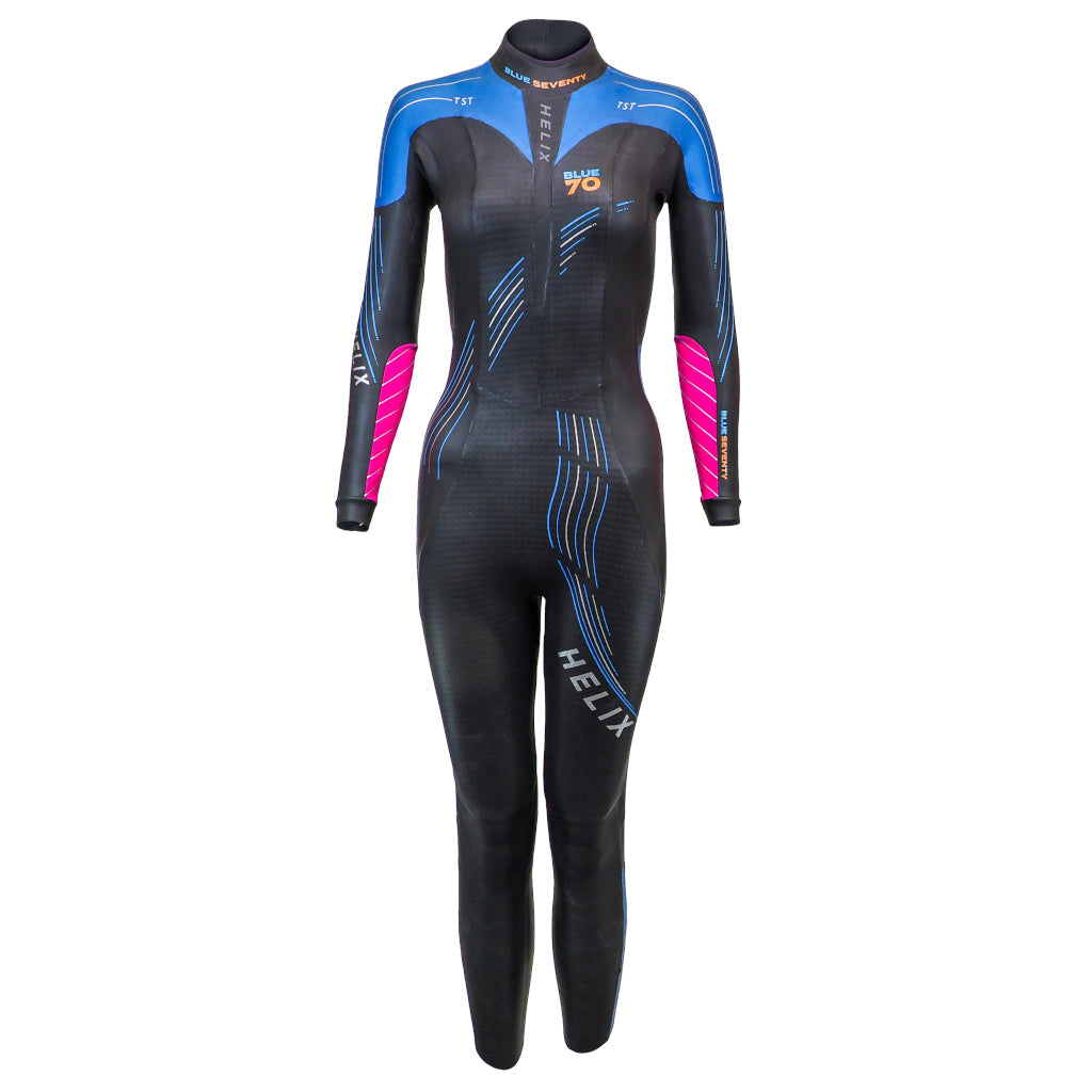 Tester Blueseventy Helix Fullsuit, wetsuit, black/blue/pink, women, 2023