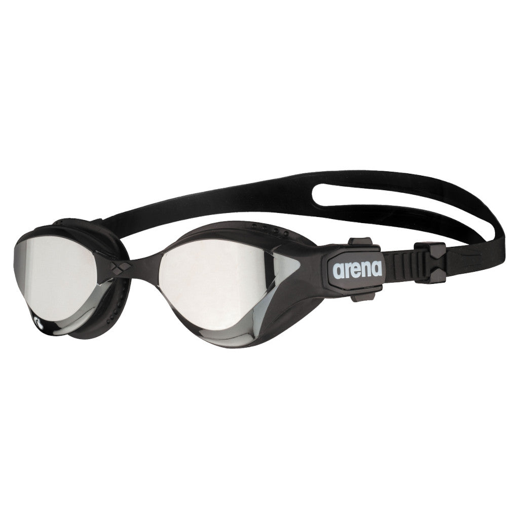 Arena swimming goggles Cobra Tri Swipe Mirror, silver-black, silver/black