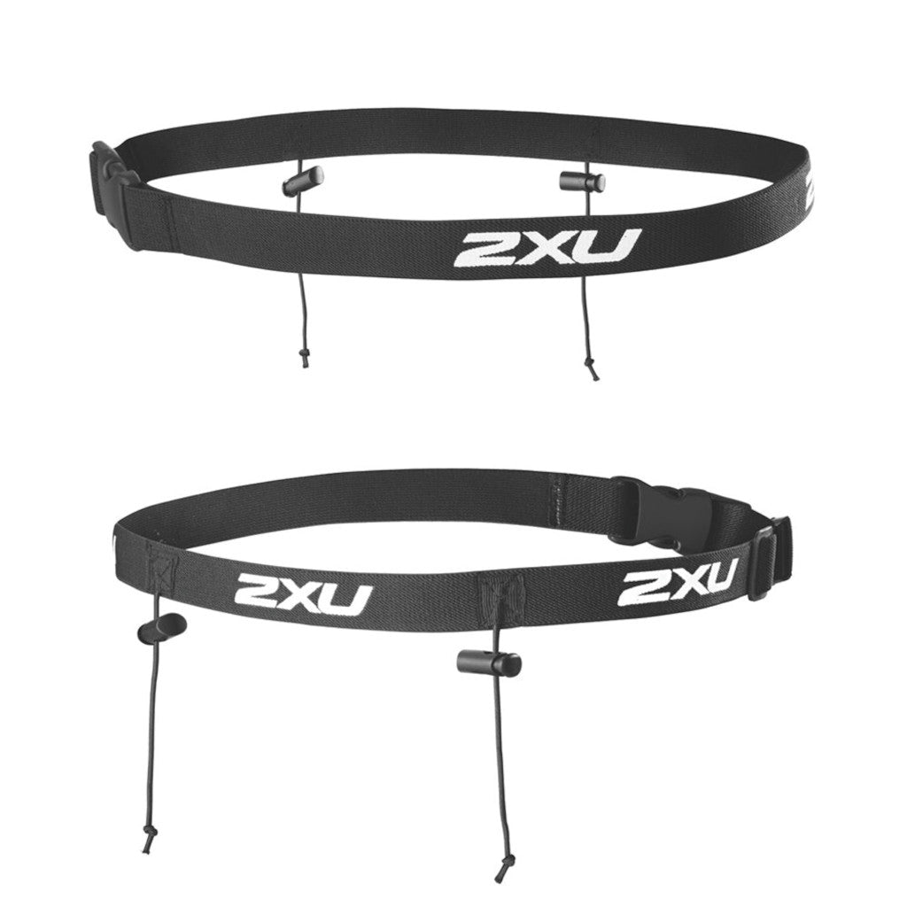 2XU Race Belt, Renngürtel, Startnummernband, Startnummerngürtel, unisex, schwarz