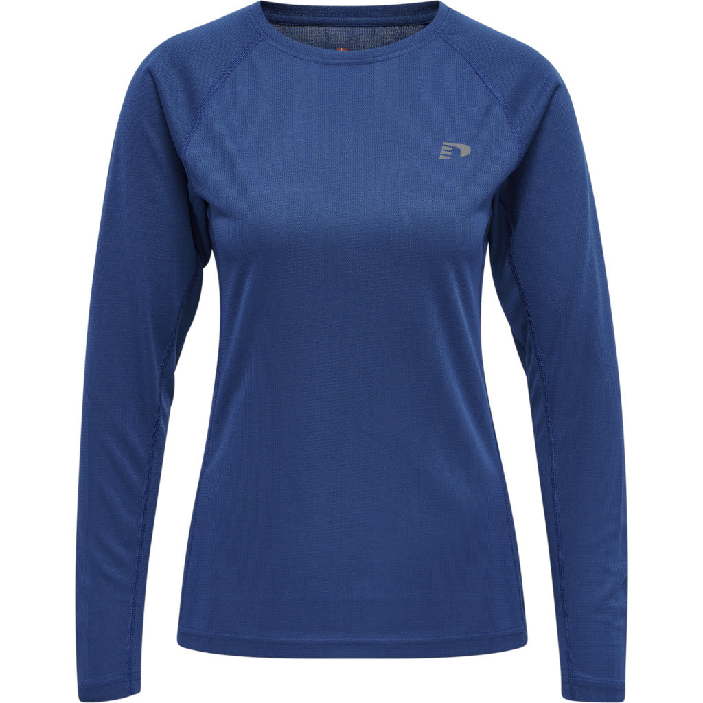 Newline Women Core Running T-Shirt L/S, Women, true blue, blue
