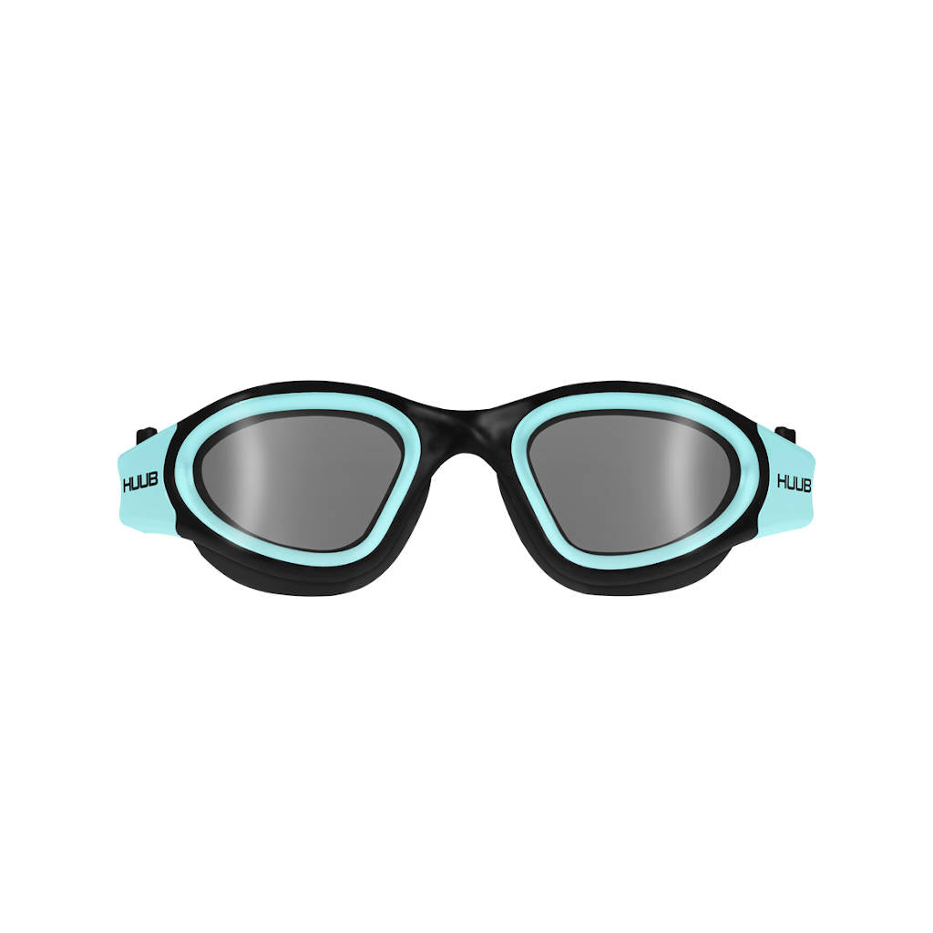 Huub Aphotic swimming goggles, black/aqua