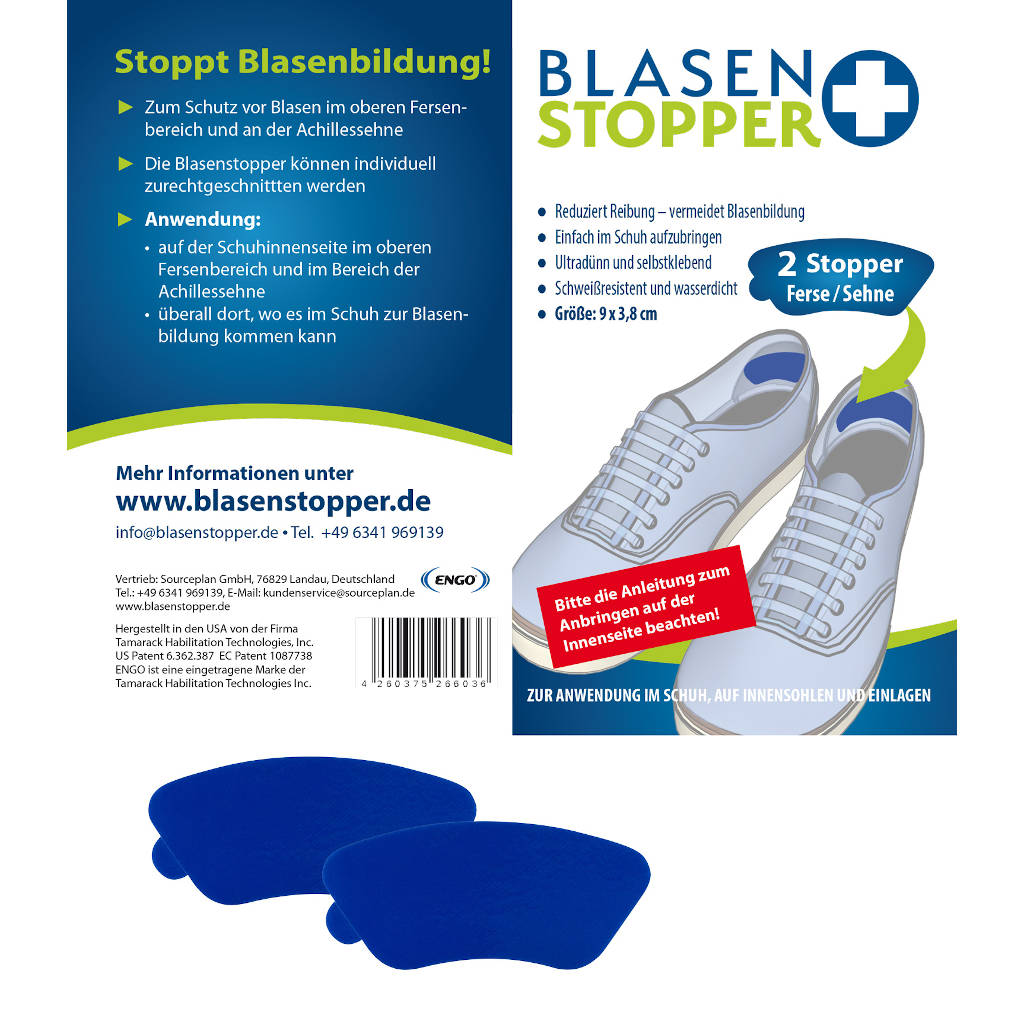 Bladder Stoppers - 2 x heel &amp; tendon stoppers