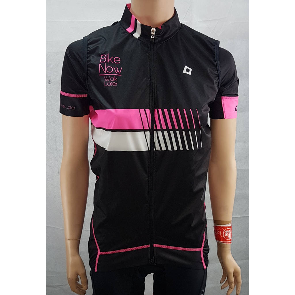 Doltcini Sportswear, Body Light, cycling vest, women, black/white/pink,