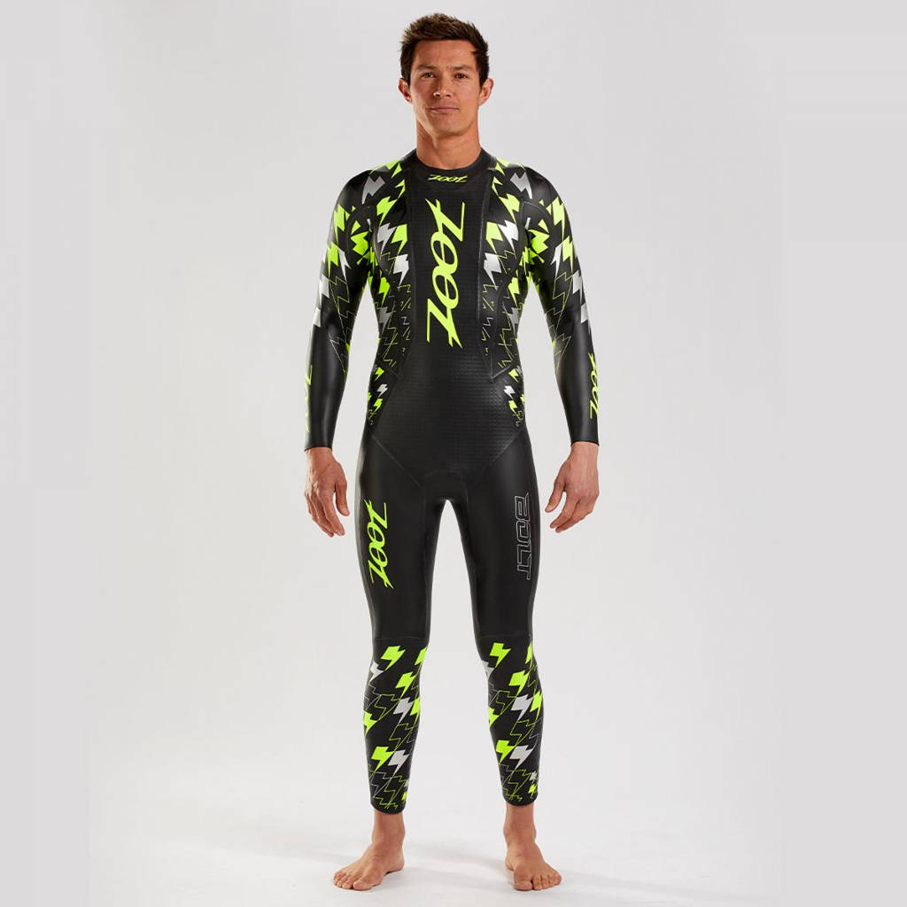 Tester Zoot Bolt Wetsuit Black/Yellow/Silver Mens 2021