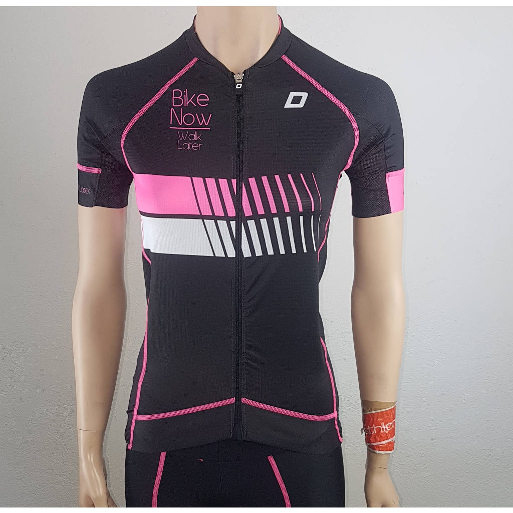 Doltcini Sportswear, Cycling Jersey Shortsleeves Pro, cycling jersey, women, black/white/pink,