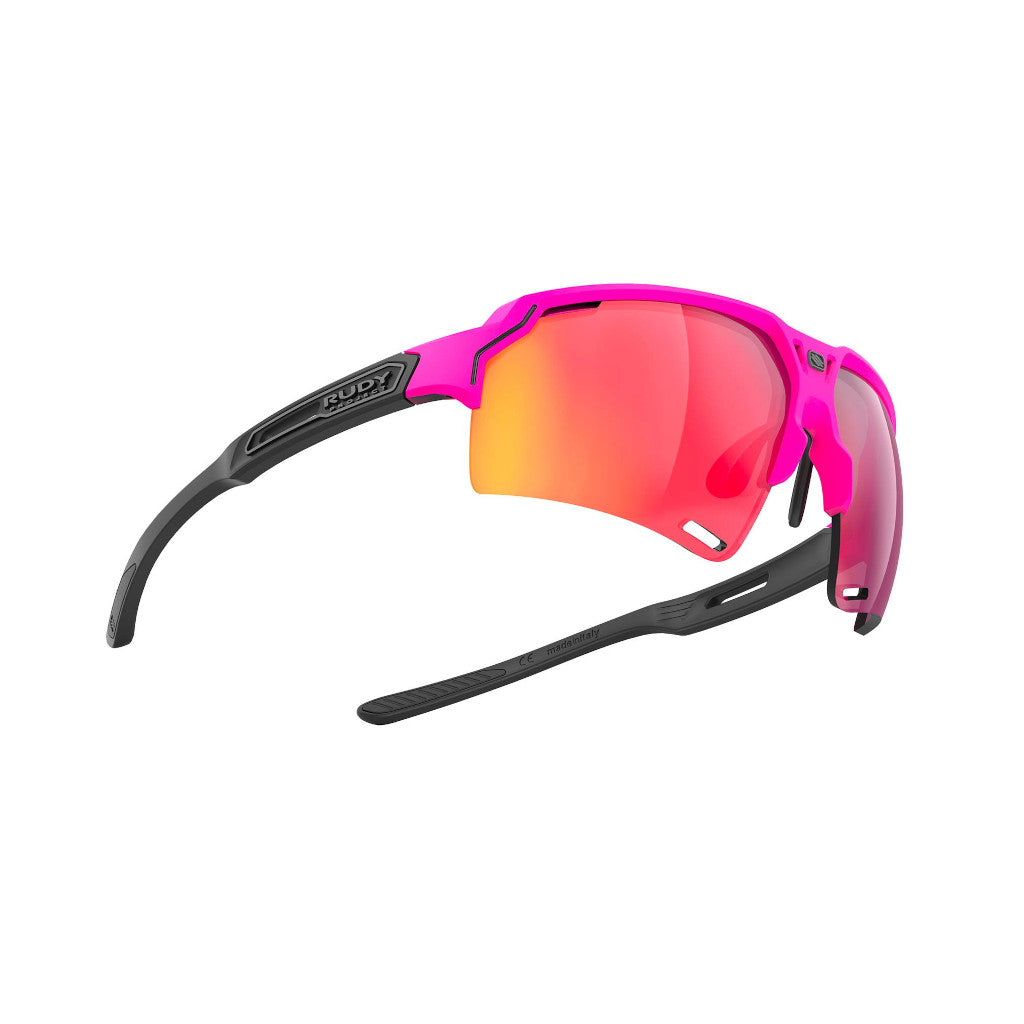 RUDY Project Deltabeat Pink Fluo/Black (Matte) - RP Optics Multilaser Red, bike glasses, sports glasses, pink/black
