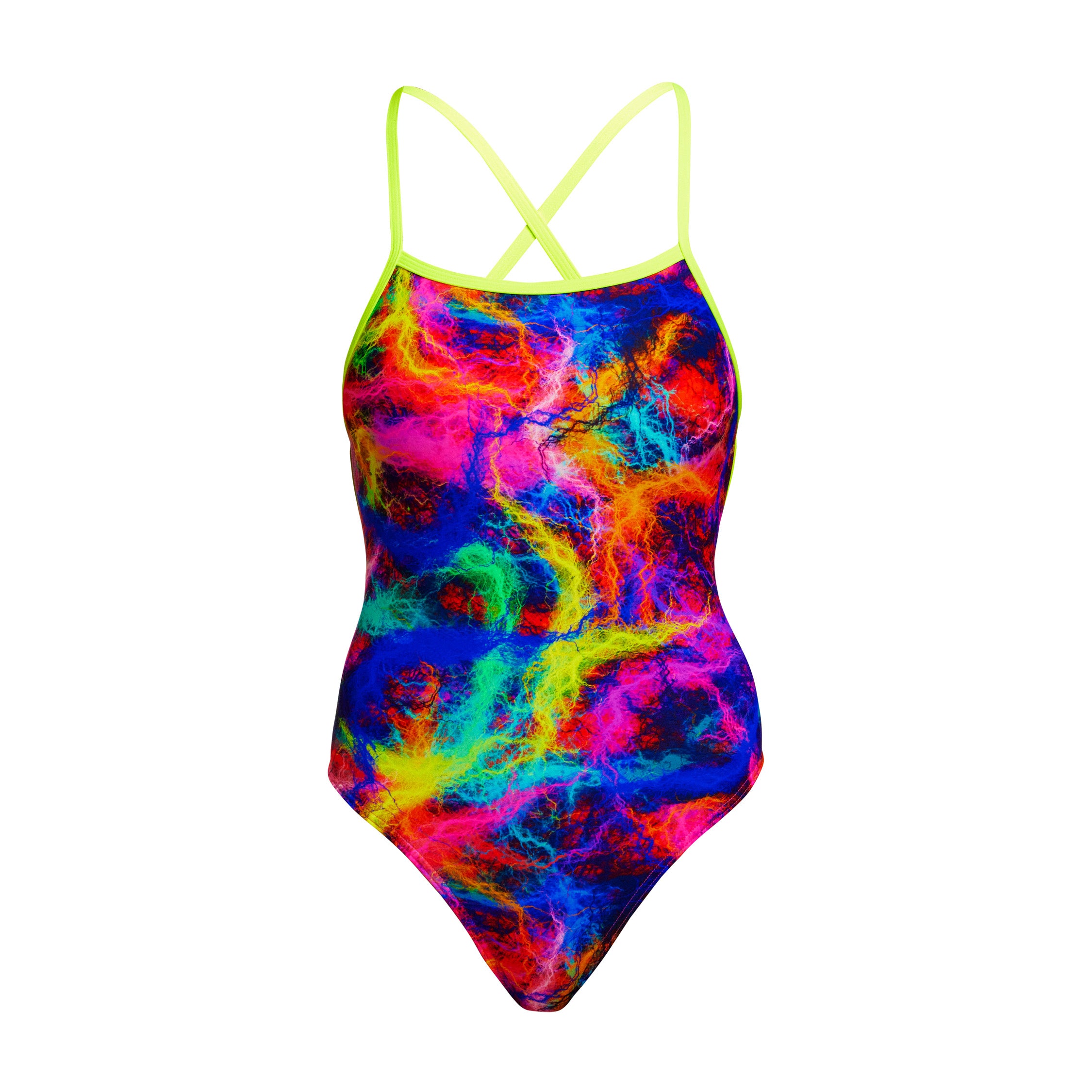 Way Funky Mother Funky Funkita Ladies Single Strapped In One Piece Solar Flares Swimsuit Womens
