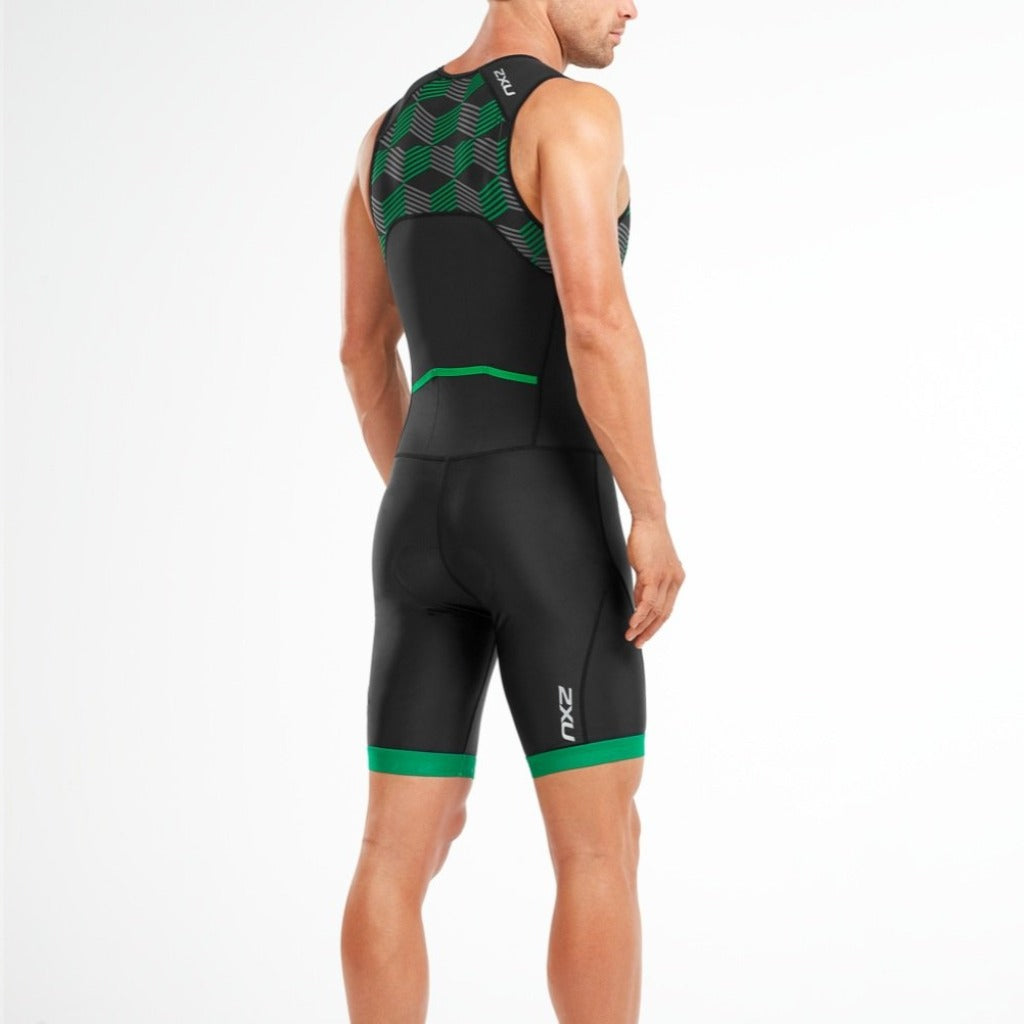 2XU Active TriSuit, men, black/green