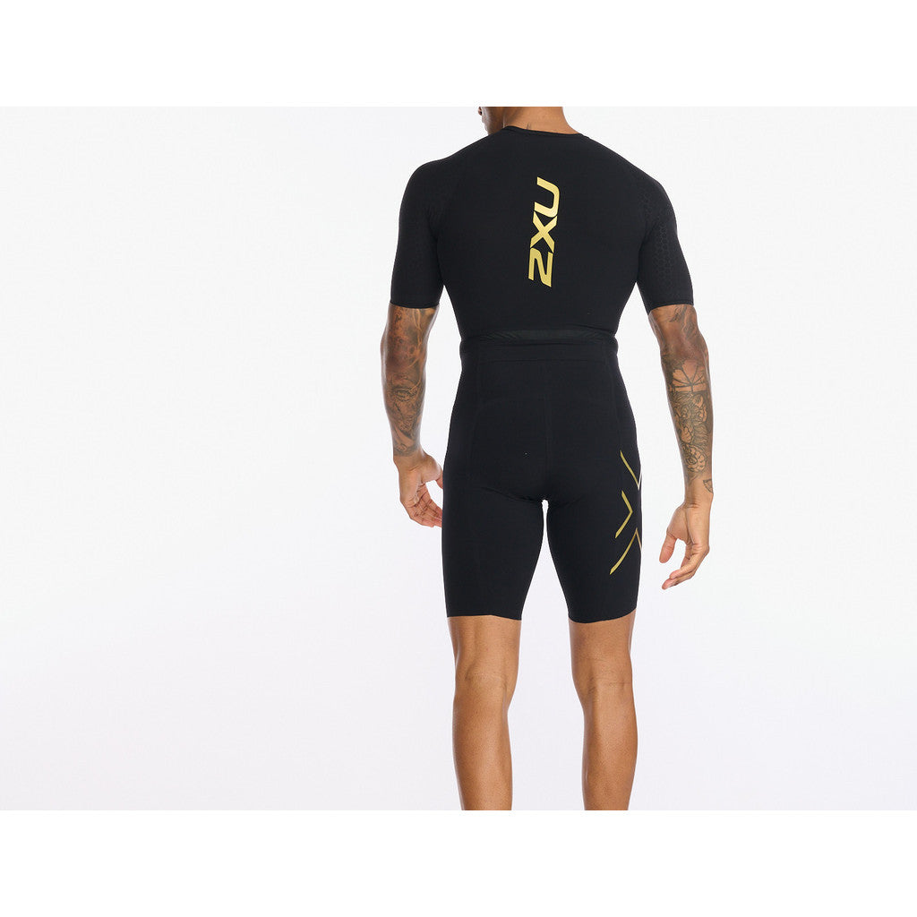 2XU Light Speed ​​Tech Sleeved Trisuit, men, black/gold, black gold 