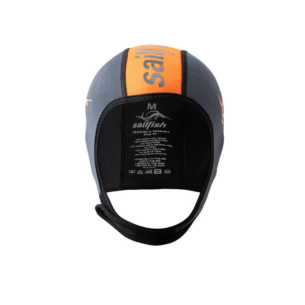 Sailfish Neoprene Cap adjustable, neoprene cap, orange/black